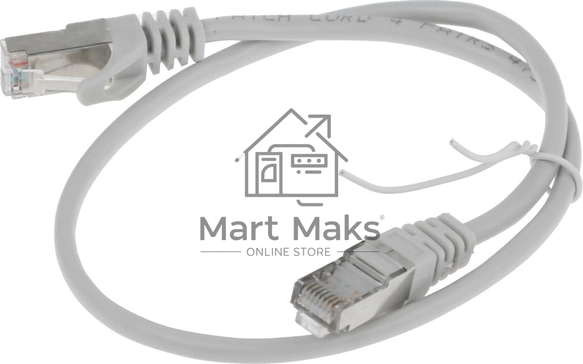 Патч-корд Premier PP22-0.5M 1000Гбит/с FTP 4 пары cat.5E CCA molded 0.5м серый RJ-45 (m)-RJ-45 (m)