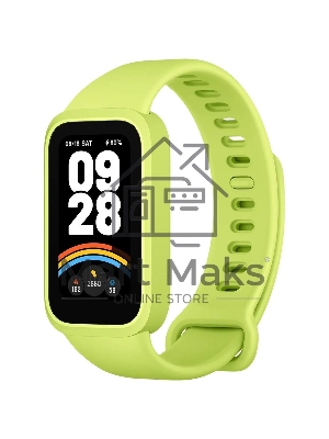 Фитнес-трекер Xiaomi Smart Band 9 Active TFT корп.:зеленый рем.:зеленый (BHR08L1GL)
