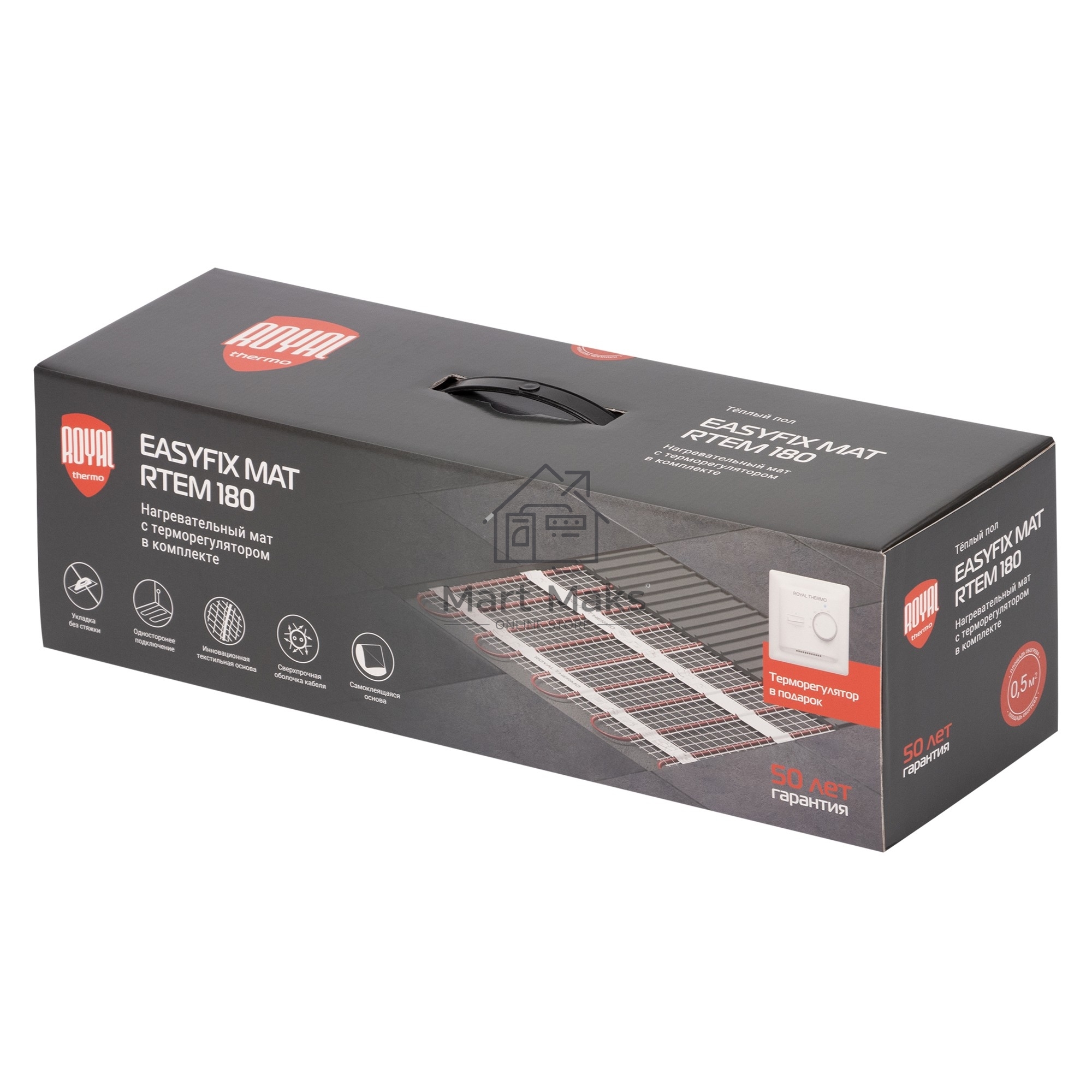 Мат нагревательный Royal Thermo EasyFix Mat RTEM 2-180-4 (комплект с терморегулятором)
