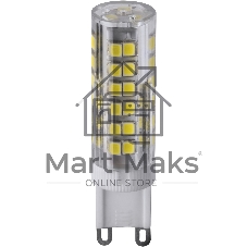 Лампа светодиодная Navigator NLL-P-G9-6-230-3K 6Вт капсульная 3000К теплый белый G9 480лм 230В