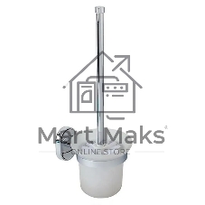 Ершик туалетный Potato Genus P2910-1 настенный с держателем для освежителя воздуха, хром