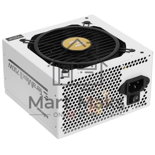 Блок питания Zalman TeraMax II 750W WHITE Retail (ZM750-TMX2 WH), 750Вт, 80 PLUS Gold, 120мм, модульный, белый