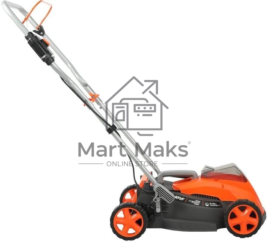 Газонокосилка аккумуляторная Patriot CM 432 (поставляется без акб 40В и зарядного), бесщеточ. двиг., 32см, центр. регулир. 3 пол. 25-75, трав 30 л., мульчирование