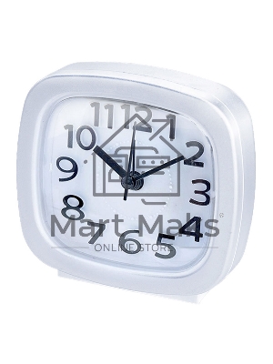 Будильник DELTA DT8-0021 10.3*4*10.2 см (белый)