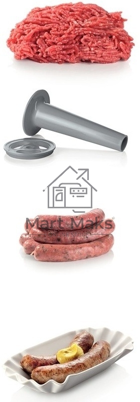 Мясорубка электрическая Bosch MFW 66020 белый/серый, 1800 Вт, 3.0 кг/мин, насадки - 5