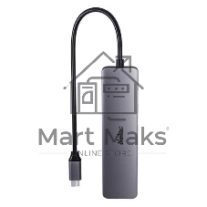 USB-концентратор Netac WF14, USB Type-C, USB/HDMI/MicroSD/SD, USB