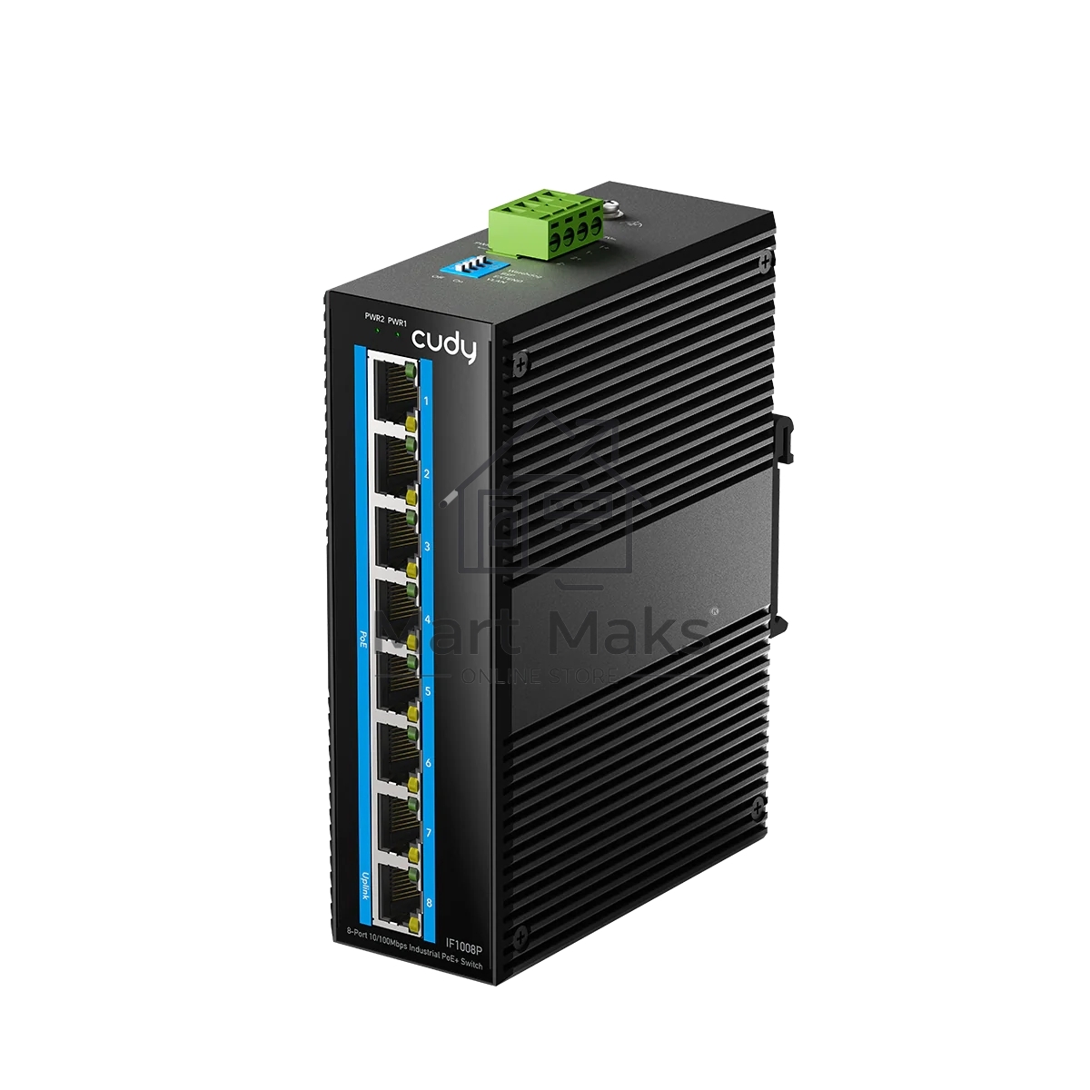 Коммутатор CUDY IF1008P, 8×100 Мбит/с, неуправляемый
