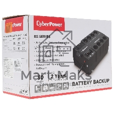 Источник бесперебойного питания CyberPower BS450E NEW/450 ВА/270 Вт/8 х CEE 7 (евророзетка)