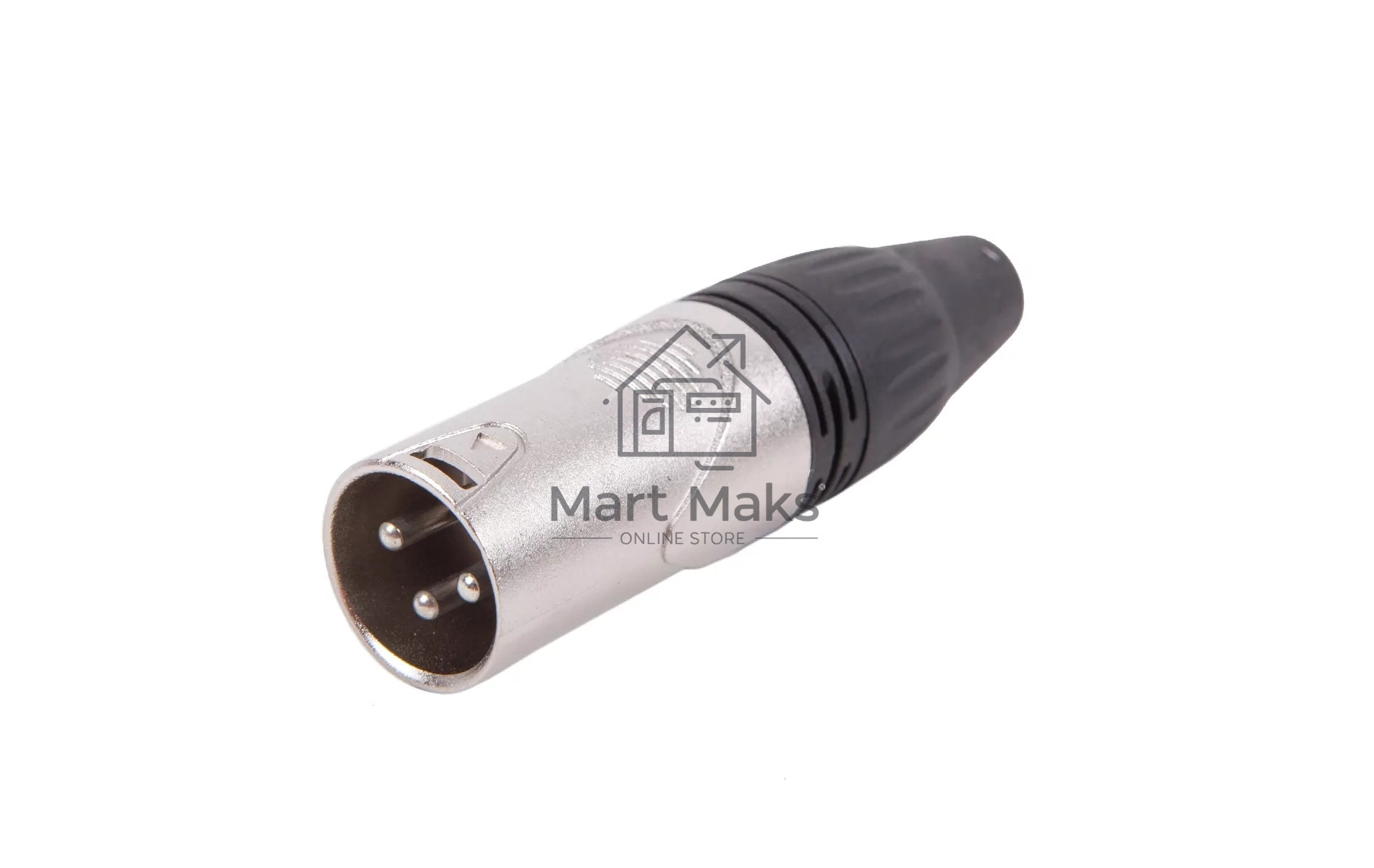 Разъем аудио FORCE CFA-023XLR (M), материал контактных частей медь с серебряным покрытием, покрытие корпуса никель, цвет матовый серебристый/черный