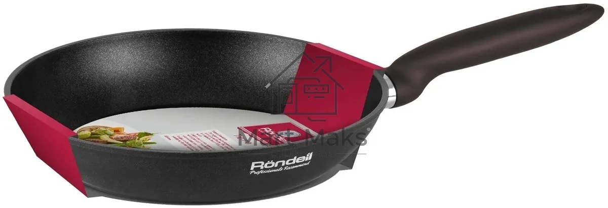 Сковорода Rondell Tierno RDA-1575, 24см, без крышки, черный