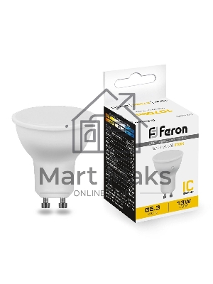 Лампа светодиодная Feron LB-960 LED 13вт 230В GU10 теплый