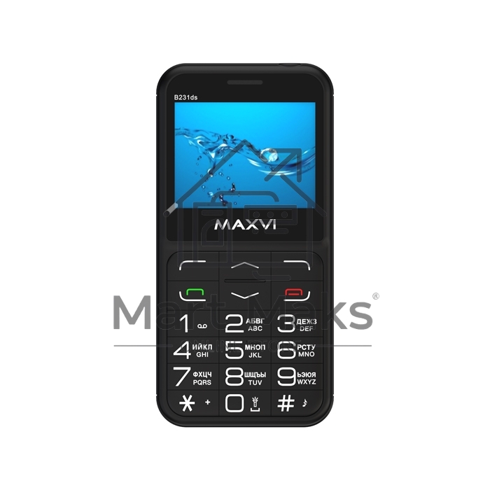 Мобильный телефон Maxvi B231ds черный
