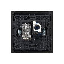 Розетка двойная TV+RJ45 кат.6 IEK FORTE&PIANO FP137 черный