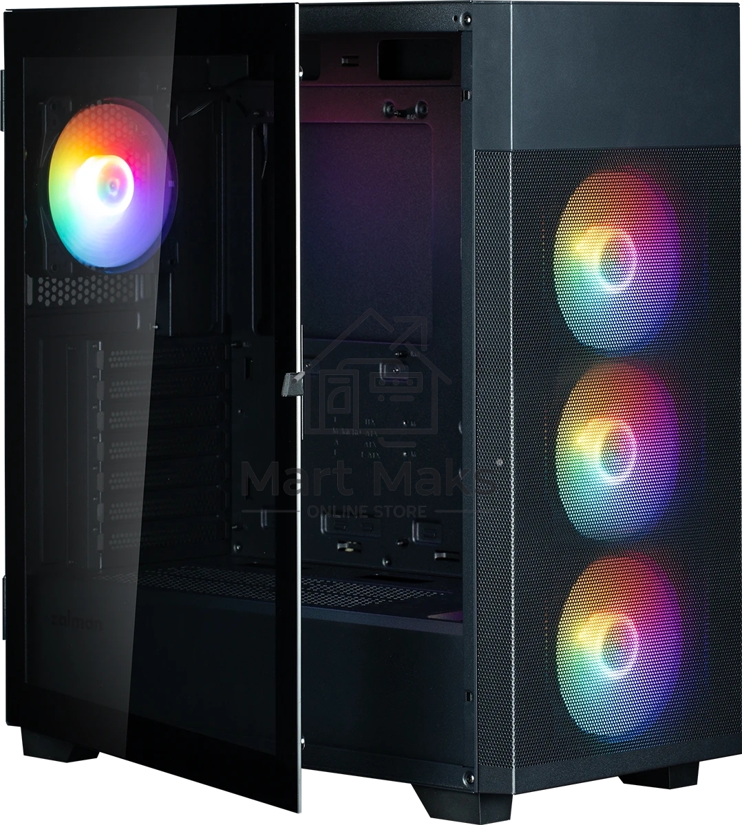 Компьютерный корпус ZALMAN S5 NEO, ATX, BLACK, WINDOW, 2xCOMBO (3.5