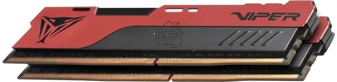 Оперативная память Patriot Viper Elite II, DDR4, 32GB (2x16 GB), 3200 MHz, CL18, DIMM, радиатор, красный, черный