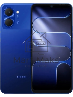 Смартфон Tecno Spark Go 3 128Gb 4Gb синий моноблок 3G 4G 2Sim 6.75