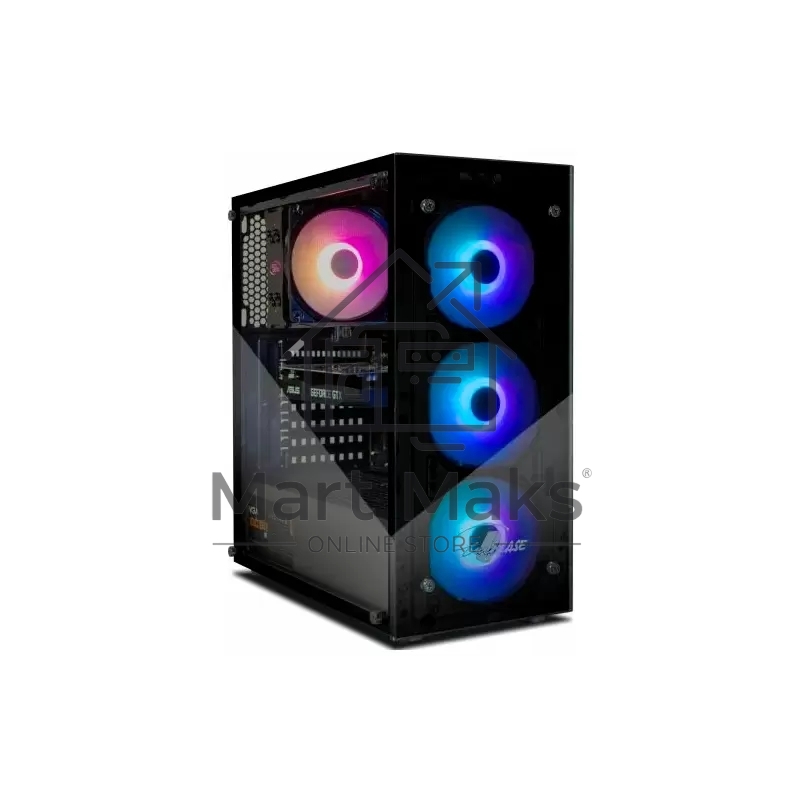 Компьютерный корпус ATX Eurocase A01 без БП 3 ARGB black