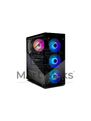 Компьютерный корпус ATX Eurocase A01 без БП 3 ARGB black