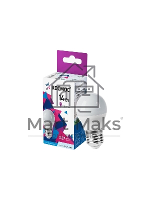 Лампа светодиодная 14Вт Шар 45 E27 6500К 174-265В Космос LkecLED14wGL45E2765