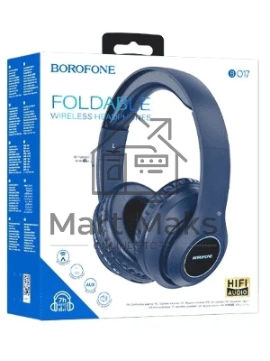 Беспроводные наушники BOROFONE (6974443384284) BO17 голубой