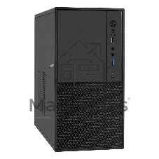 Компьютерный корпус Minitower ExeGate BAA-308MUC-UNS450 (mATX, БП UNS450 с вент. 12см, 1хUSB+1хUSB 3.0+1хTypeC, HD Audio, черный)