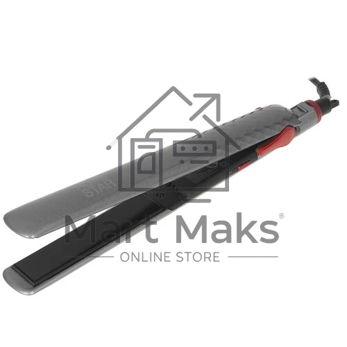 Выпрямитель для волос Homestar HS-8015 серебристый/красный, 25 мм, 200 °C, 1 режим