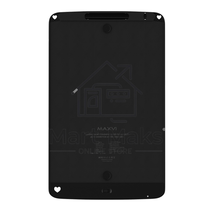 Графический планшет LCD для заметок и рисования Maxvi MGT-02С черный