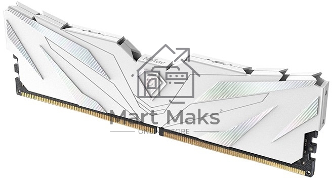 Оперативная память NETAC Shadow II, DDR5, 32GB (2x16 GB), 4800 MHz, CL40, DIMM, радиатор, белый