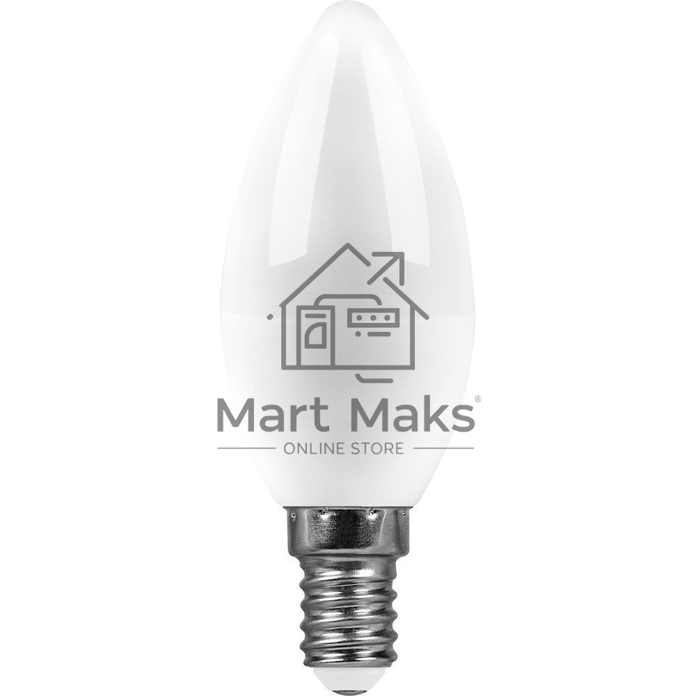 Лампа светодиодная SAFFIT SBC3713 LED 13вт Е14 дневной матовая свеча