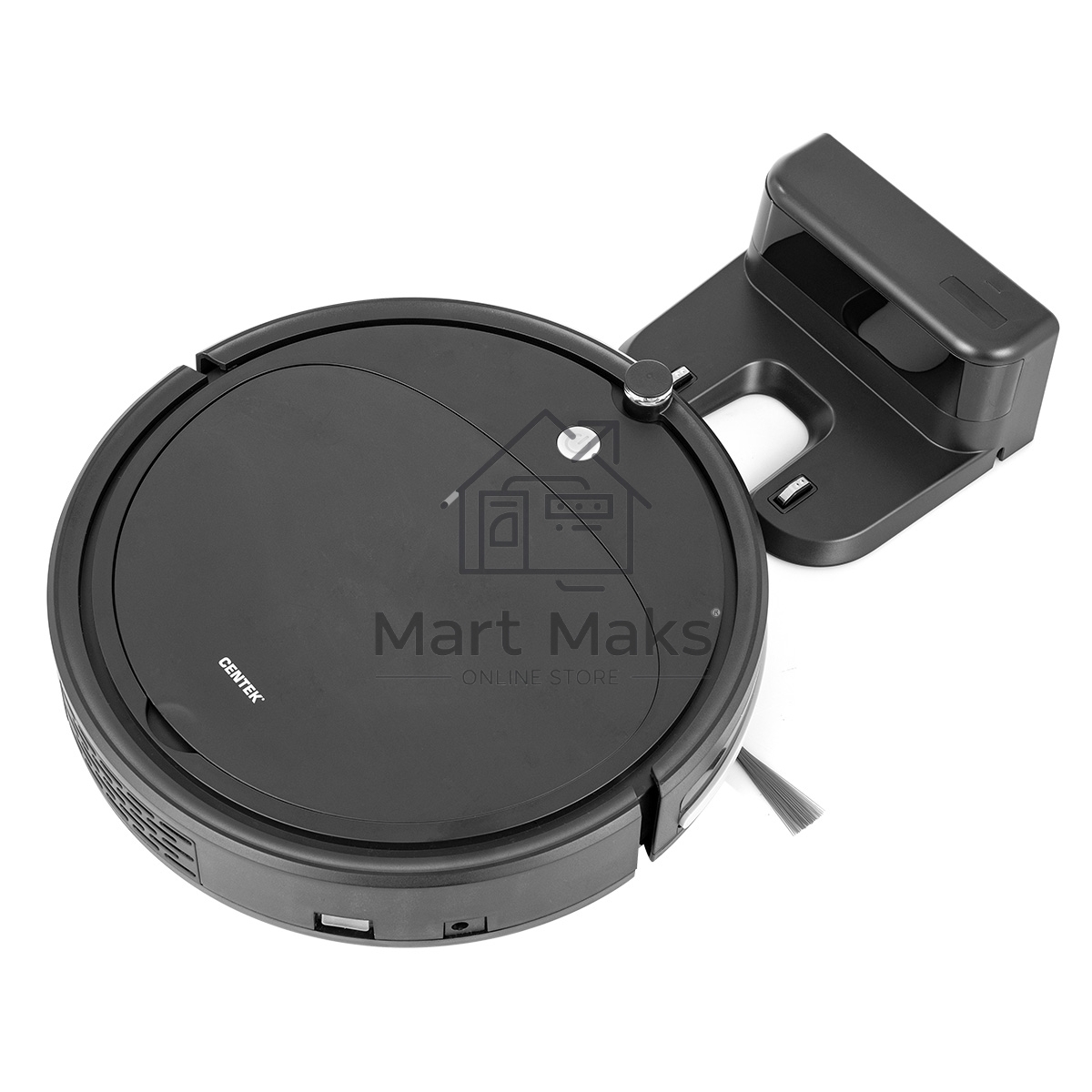 Робот-пылесос Centek CT-2701 черный, 25 Вт, 2000 мAч Li-Ion, уборка сухая/влажная, пылесборник контейнер 0.22 л