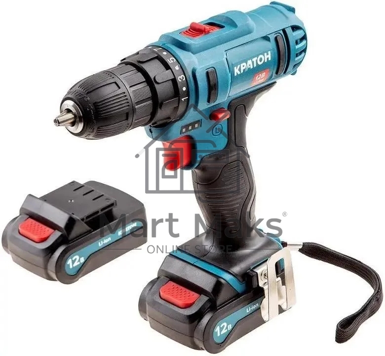Дрель-шуруповерт аккумуляторная Кратон CD-12-Li-1,5