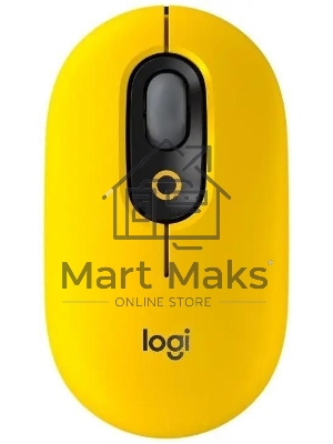 Мышь беспроводная Logitech POP Mouse желтый, 4000 dpi, Bluetooth, кнопки - 4