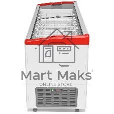 Морозильный ларь FROSTOR GELLAR FG 700 E, белый/красный, 590л, 7 корзин