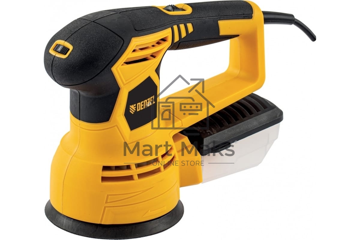 Машина шлифовальная орбитальная OS-125, 450 Вт, 6000-12000 об/мин Denzel