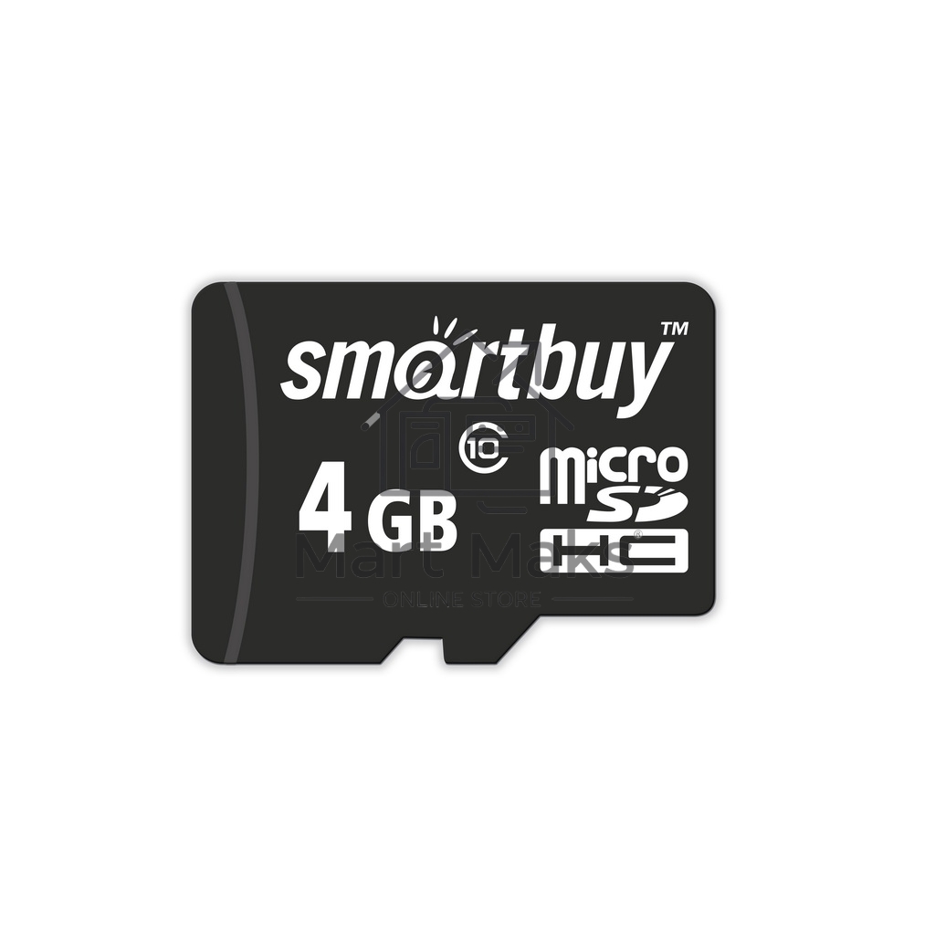 Флеш карта microSD 4GB Smartbuy microSDHC Class 10