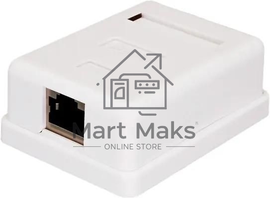 Розетка Suprlan 10-0354-1, наклад. RJ45 1 кат.5E FTP