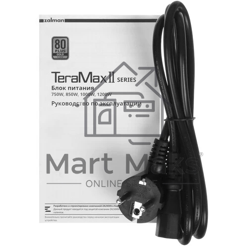 Блок питания Zalman TeraMax II 750W WHITE Retail (ZM750-TMX2 WH), 750Вт, 80 PLUS Gold, 120мм, модульный, белый