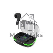 Беспроводные наушники Maxvi MHF-113BT черные TWS\LCD\Sensor\200мАч\5.3\кабель Type-C
