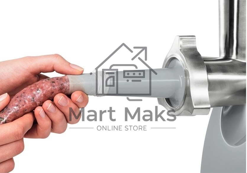 Мясорубка электрическая Bosch MFW 66020 белый/серый, 1800 Вт, 3.0 кг/мин, насадки - 5