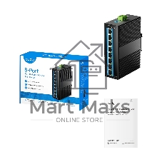 Коммутатор CUDY IF1008P, 8×100 Мбит/с, неуправляемый