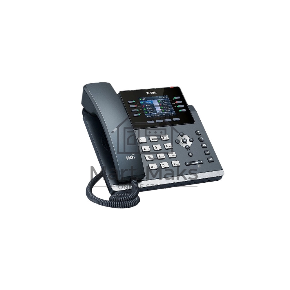 IP-телефон YEALINK SIP-T44W, 12 аккаунтов, 2 порта USB, Wi-Fi, цветной экран 2.8