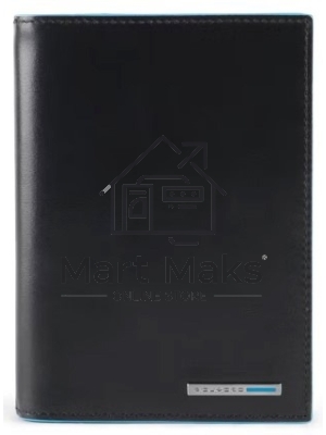 Обложка для документов Piquadro Blue Square PP5246B2R/N черный натур.кожа