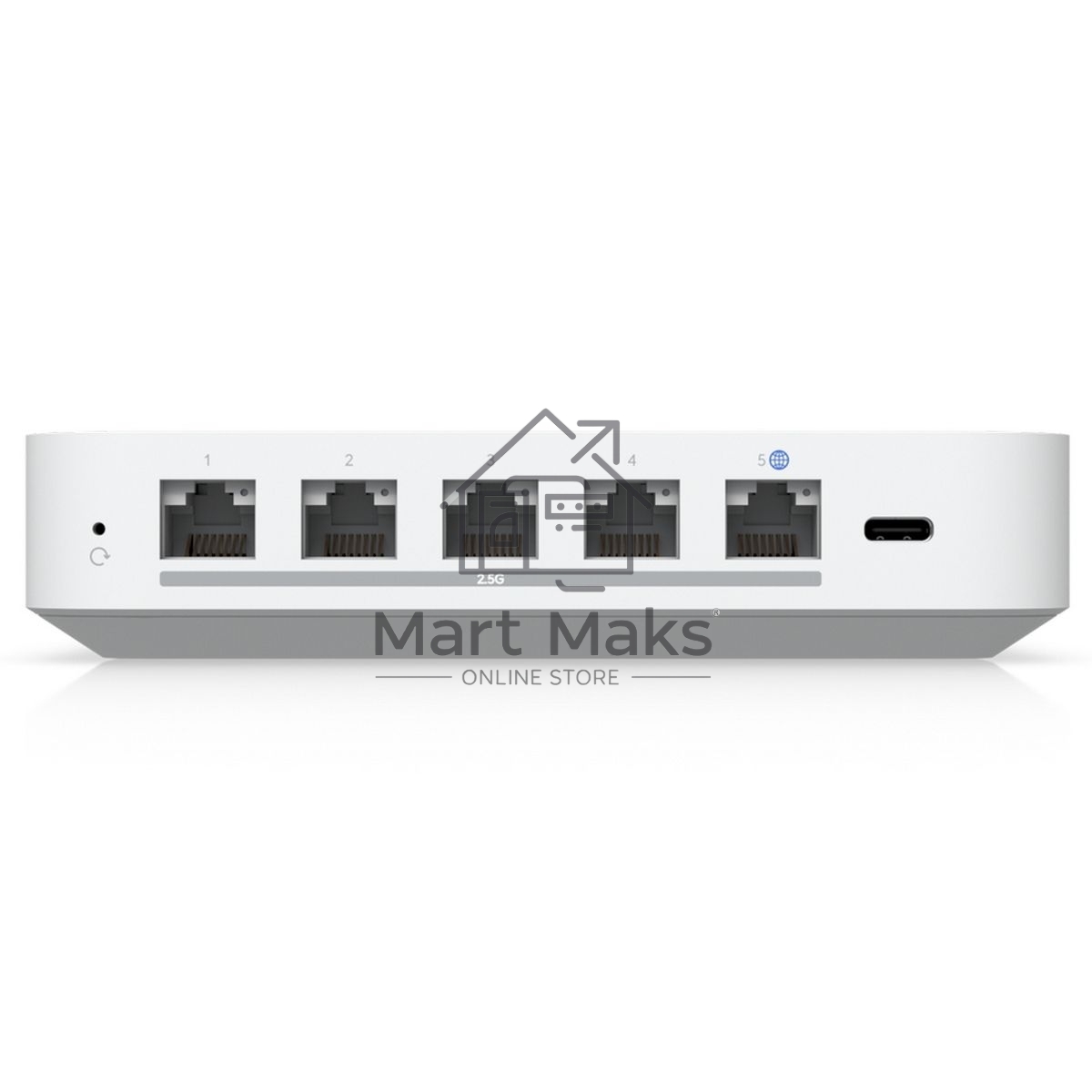Ubiquiti UniFi Gateway Max Маршрутизатор 4 ядра (1,5 ГГц), 4х 2.5G LAN, 1х 2.5G WAN