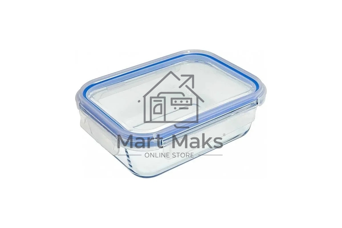 Форма для запекания ЗАБАВА РК-0104/2 прямоугольная с герм. крышкой из жаропр. стекла 1,1л 20,8*15,8*