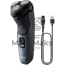 Электробритва Philips S3144/00 черный/синий