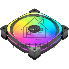 Вентилятор для корпуса PCCooler EF120 ARGb черный, 120 мм, 1500 об/мин, 25.7 дБ, 4 pin
