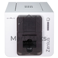 Принтер пластиковых карт сублимационный Evolis Zenius Classic ZN1U0000RS 300 dpi, 150/500 карт/час, USB, белый