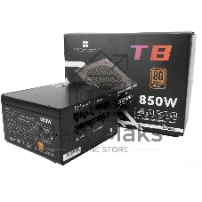Блок питания Thermalright, 850W 80+ Bronze (ATX, 3.0, PCIe 5.0, Full modular, 1x24(20+4)pin, 2xCPU 8(4+4)pin, 4xPCIe*2 8(6+2)pin, 3xSATA3, 1x12+4pin (12VHPWR PCIe 5.0 12+4pin 600mm), 3xMOLEX4pin, Active, 120x120мм, 150x140x86mm, APFC, black)