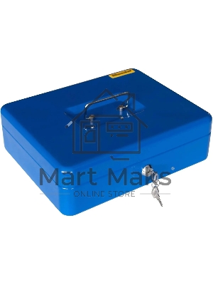Ящик для денег Silwerhof 90x300x240 синий сталь