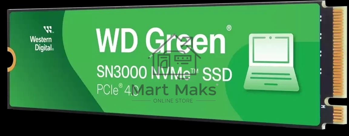 Твердотельный диск Western Digital WD Green SN3000, 1TB M.2 2280, PCI-E 3x4, R/W - 5000/4200 MB/s